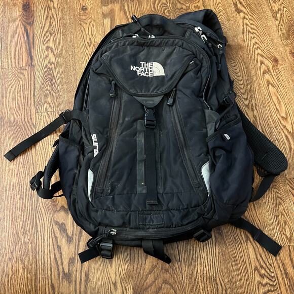 The North Face Surge Commuter Laptop Backpack Men's Black Adjustable Straps